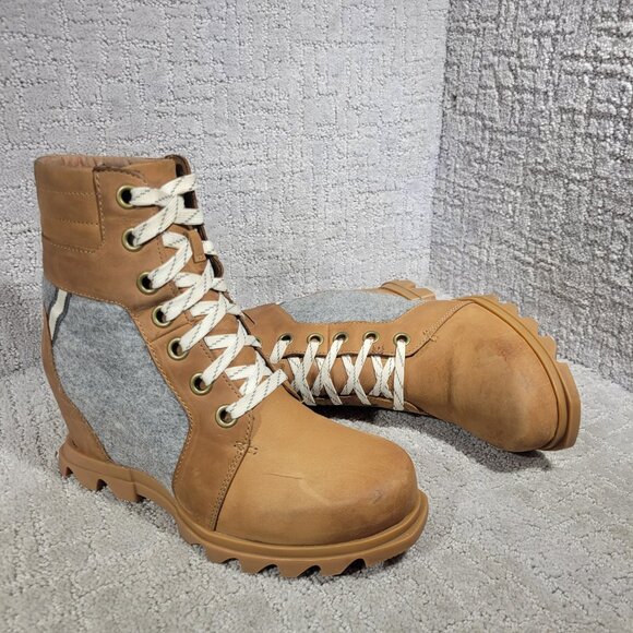 Sorel Joan of Arctic Wedge III Lexie Brown Boots NL4362-243 Women's Size 8.5 US - Picture 12 of 12